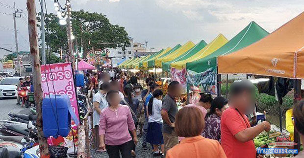 ตลาดนัดถนนคนเดินบางเมือง ตลาดนัดเปิดใหม่กลางซอยอักษรลักษณ์ สมุทรปราการ